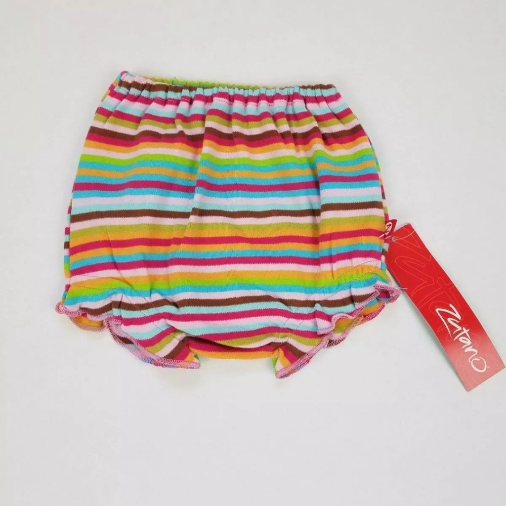 FINAL NWT Zutano Girls' Ruffle Bubble Bottom 6 MoS